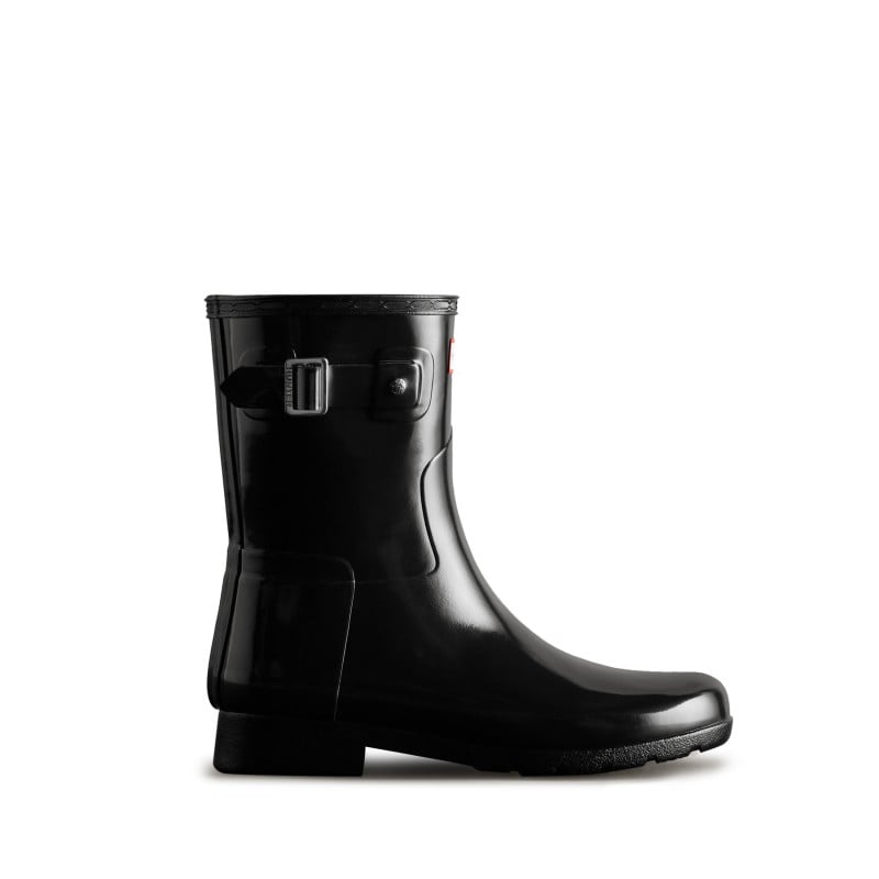 Short gloss clearance hunter boots